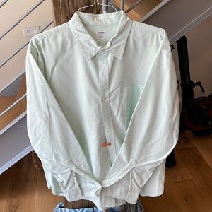 Bonobos Oxford Cotton Button Down Shirt. Standard Fit. XXL. Pale Green.